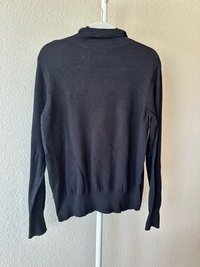 H&M black turtleneck long sleeve sweater size large
